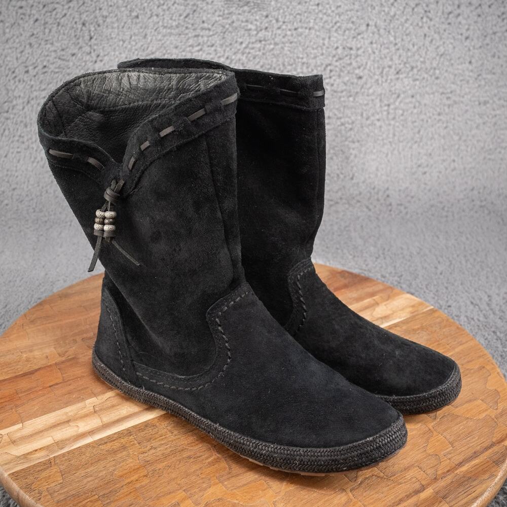 Ugg Laurin Mid Calf boots Women's Size 6, Black suede